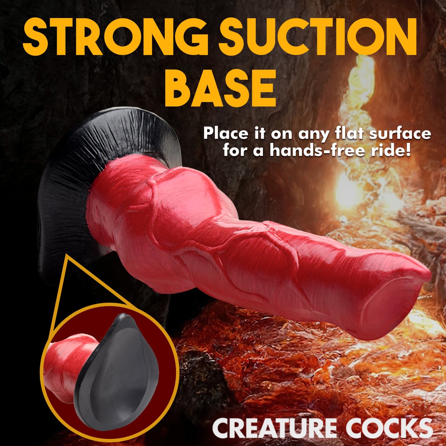 HELL-HOUND CANINE PENIS SILICONE DILDO