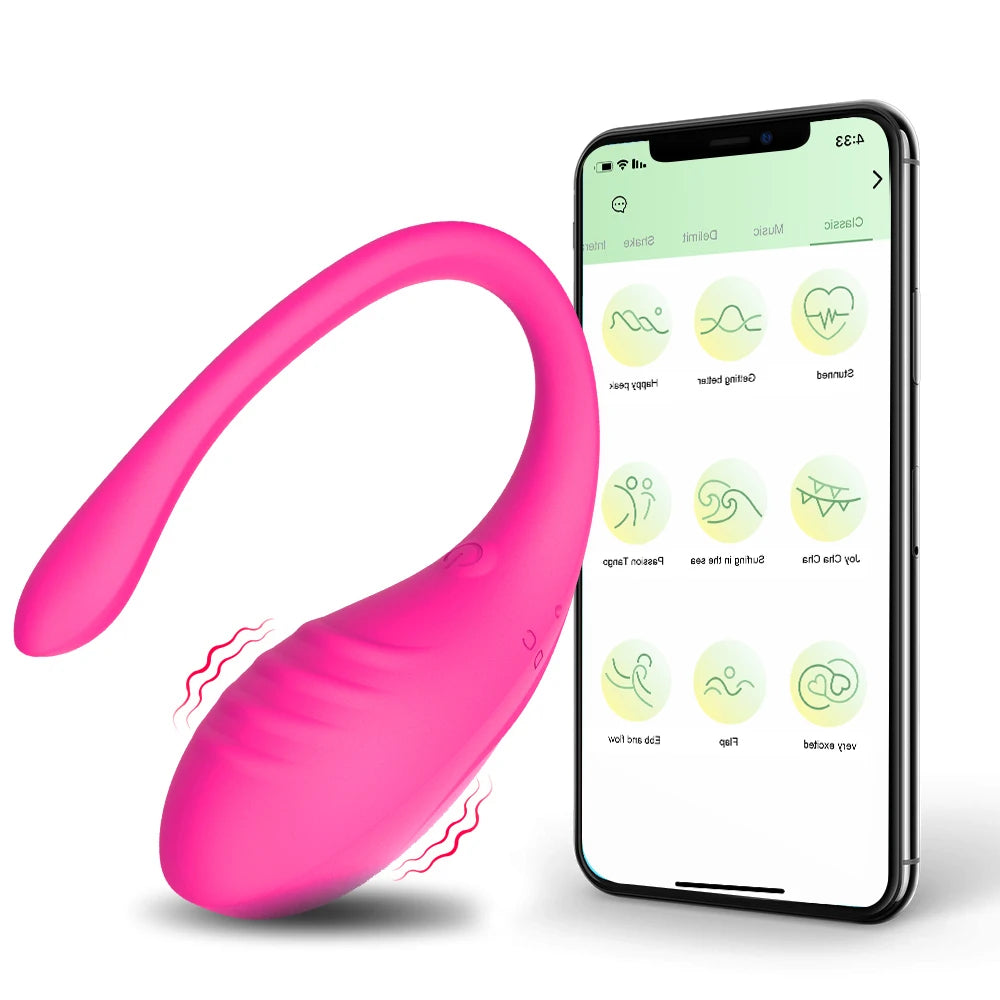 APP-CONTROLLED VIBRATOR WITH 9 SPEEDS