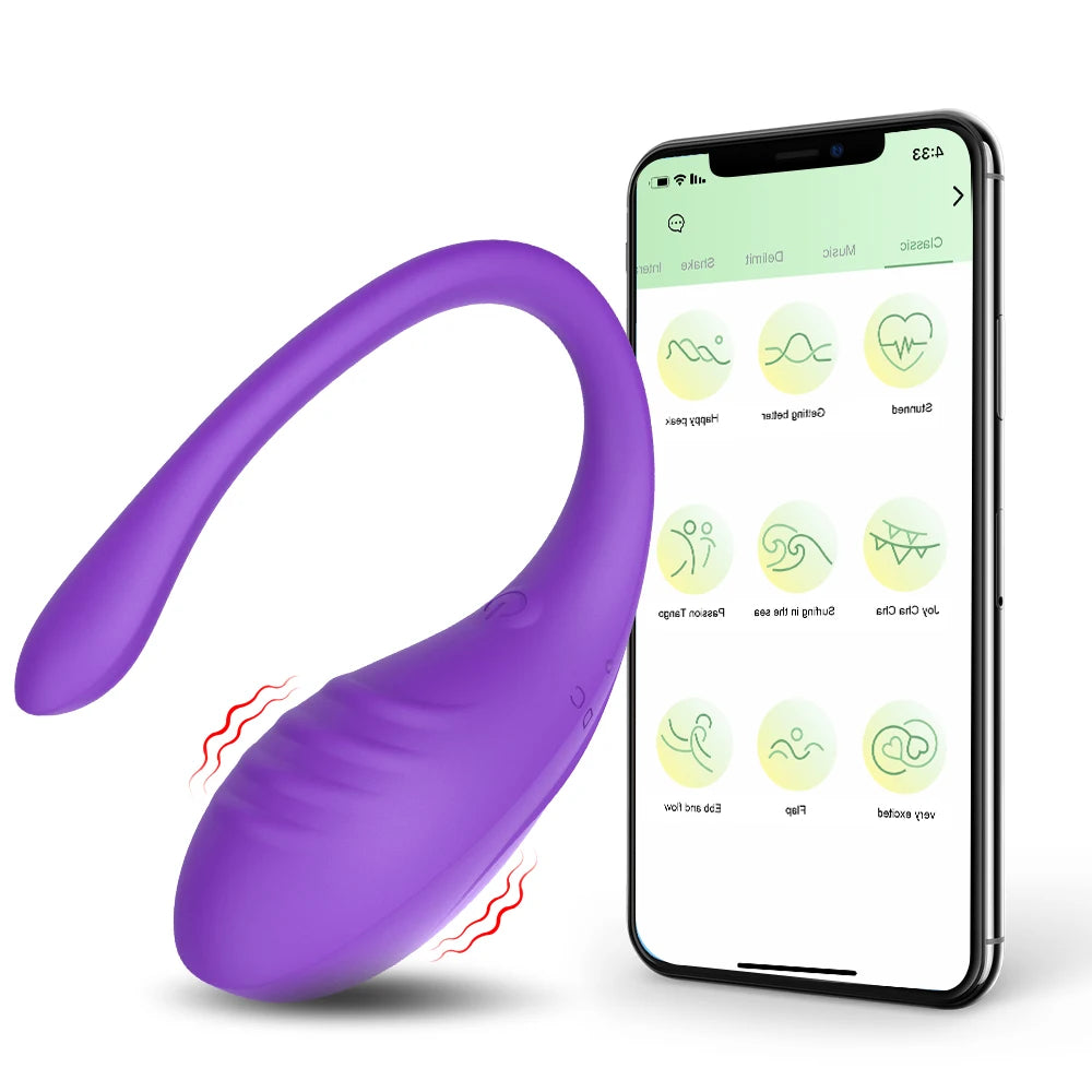 APP-CONTROLLED VIBRATOR WITH 9 SPEEDS