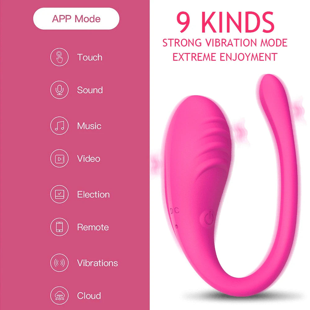 APP-CONTROLLED VIBRATOR WITH 9 SPEEDS
