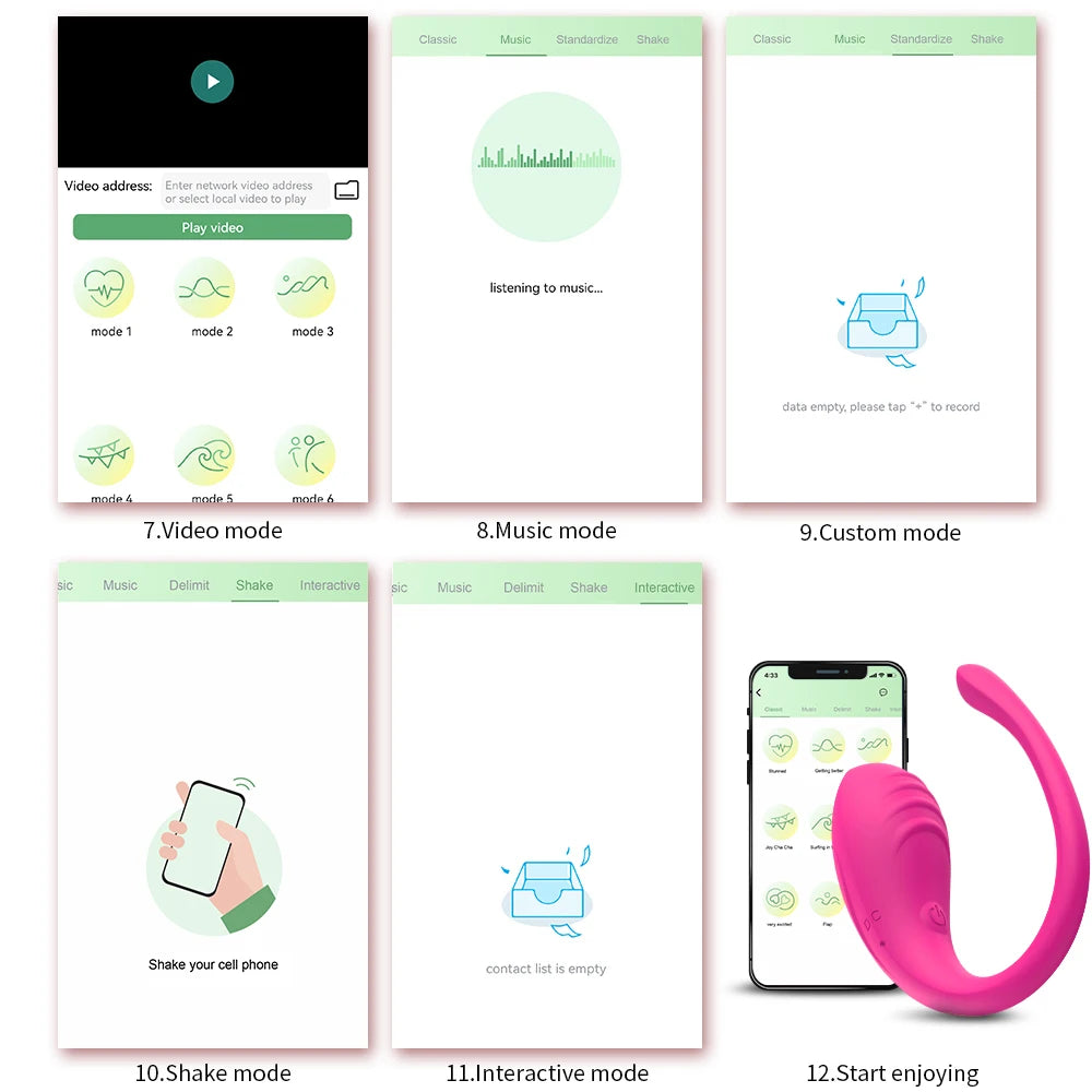 APP-CONTROLLED VIBRATOR WITH 9 SPEEDS