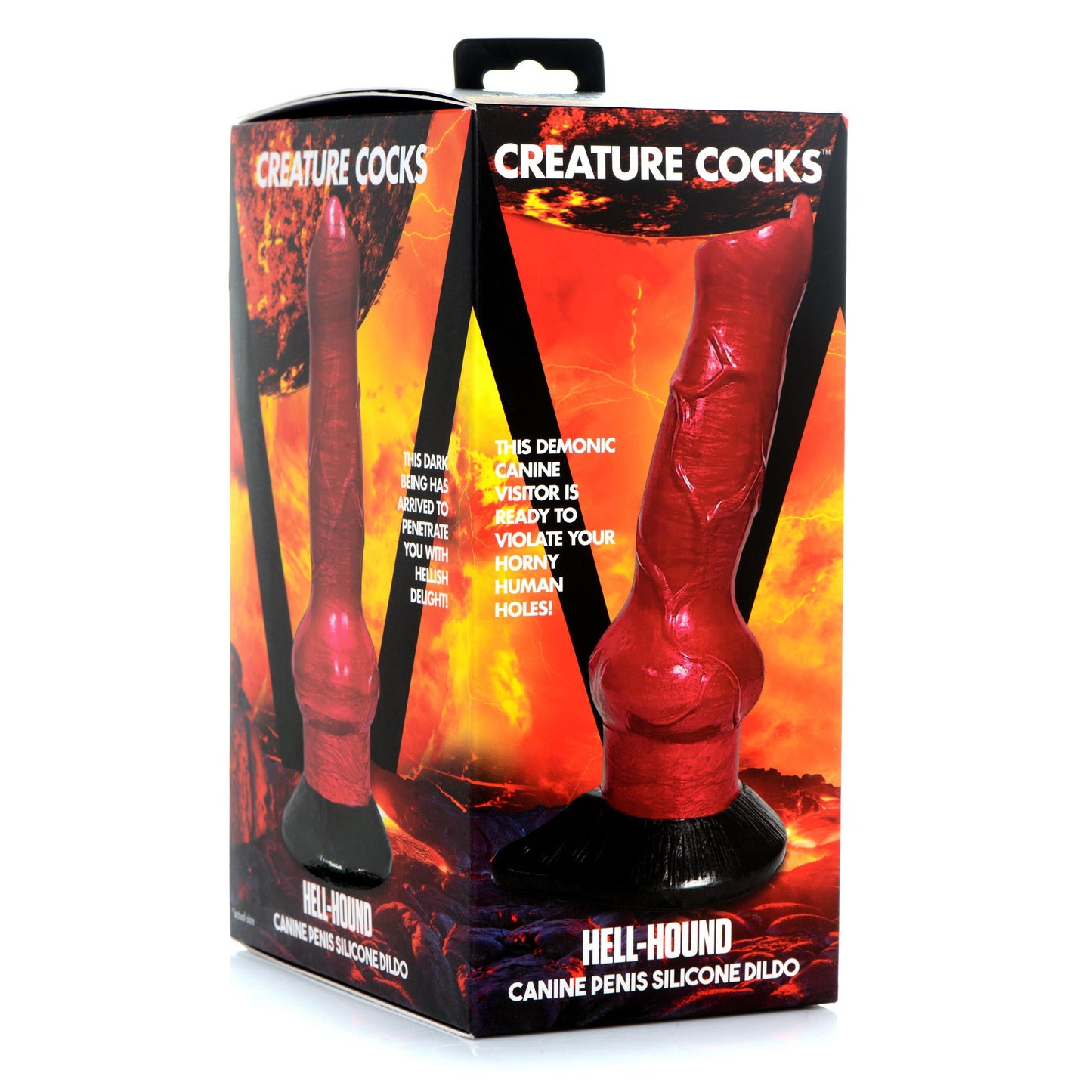 HELL-HOUND CANINE PENIS SILICONE DILDO