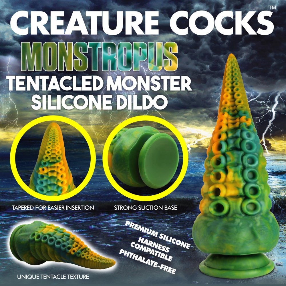 MONSTROPUS TENTACLED MONSTER SILICONE DILDO