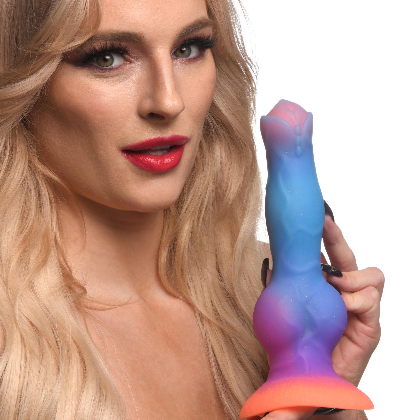 GLOW IN THE DARK SILICONE ALIEN DILDO