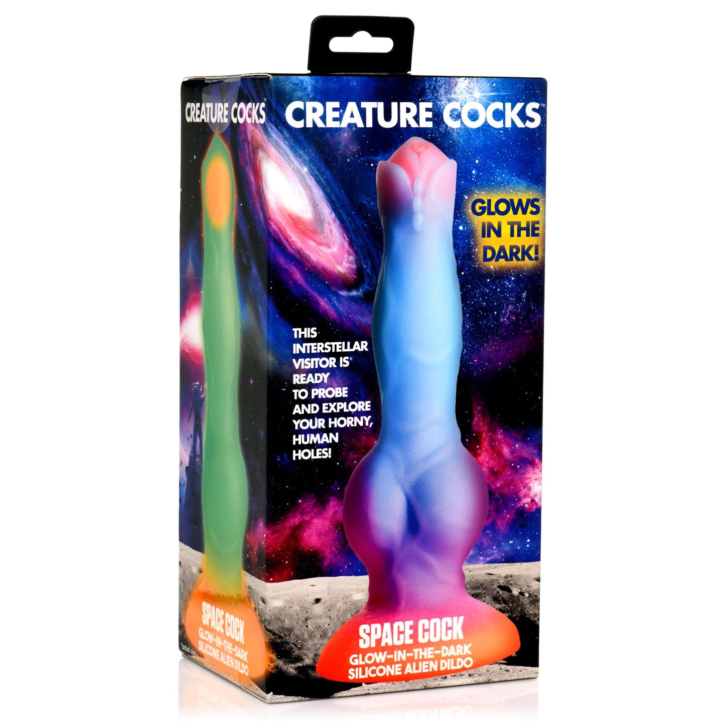 GLOW IN THE DARK SILICONE ALIEN DILDO