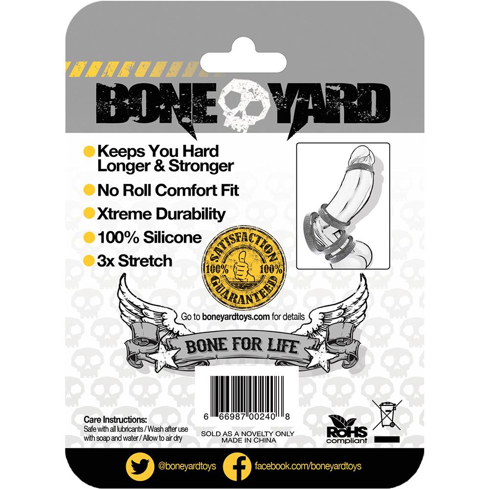 BONEYARD SILICONE RING 40MM BLACK