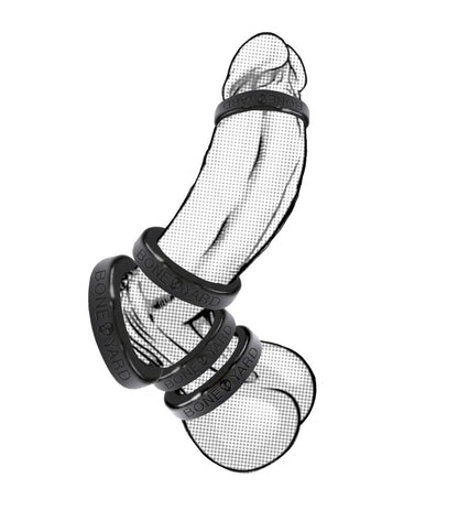 Boneyard Silicone Ring 50mm Black