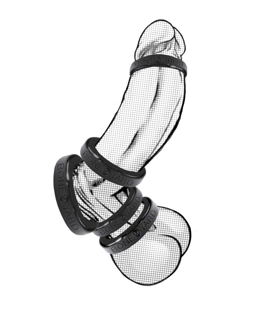 Boneyard Silicone Ring 40mm Black